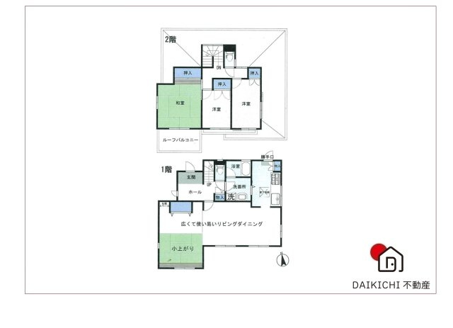 【間取り】 | 比企郡川島町八幡4丁目　中古戸建