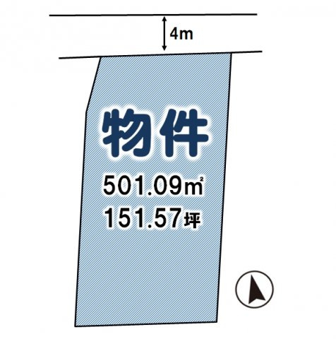 小山市松沼の土地図|区画図
