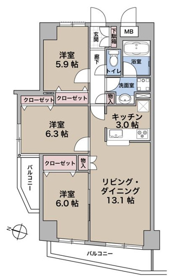 【間取り】 | ロイヤルステーション中村橋