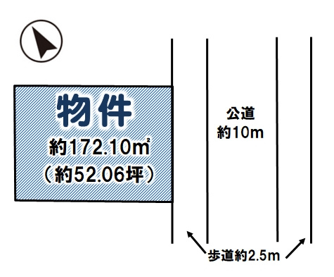 小山市西城南5丁目の土地図|区画図