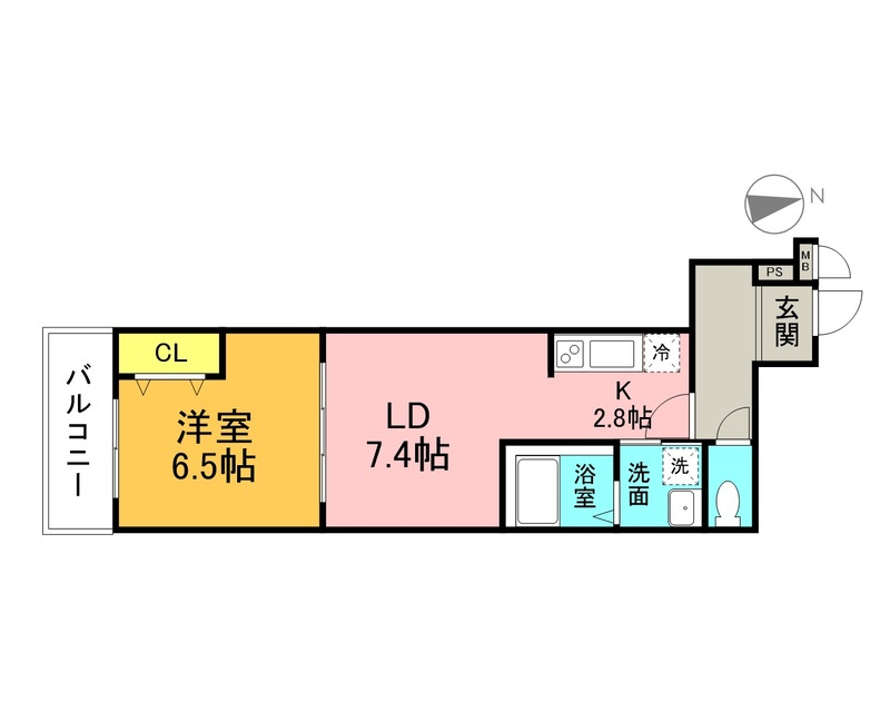 フジパレスさくらの間取り