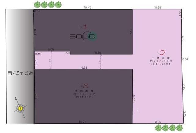 武蔵野市吉祥寺北町１丁目 中央線 吉祥寺駅 新築戸建の区画図