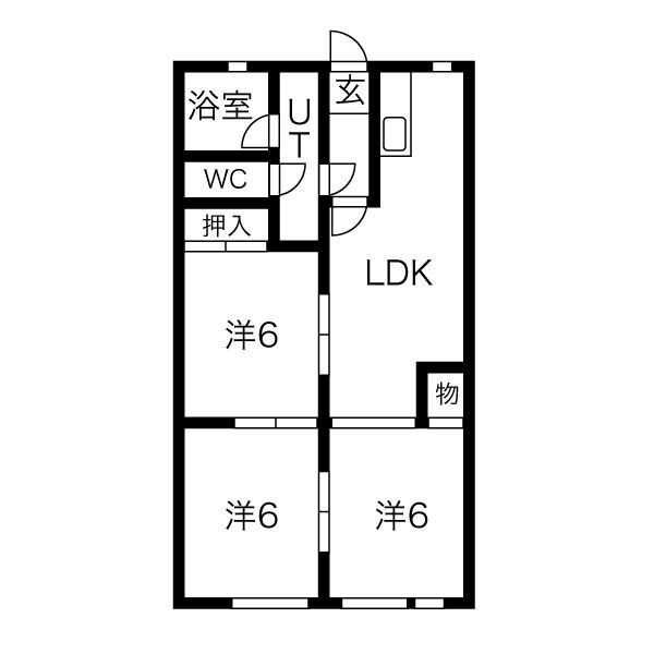 一明マンションの間取り