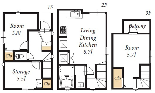 戸越６丁目戸建ての間取り