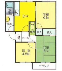 ドミール北舞子の間取り