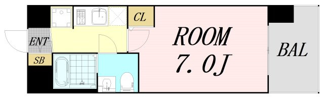 セレニテ東三国ミラク　仲介手数料無料の間取り