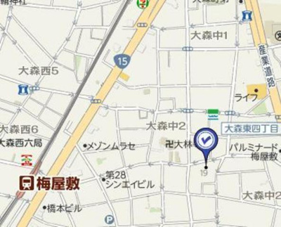 【地図】 | ハイタウン梅屋敷