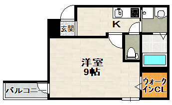 フジパレス宝塚小林Ⅱ番館の間取り