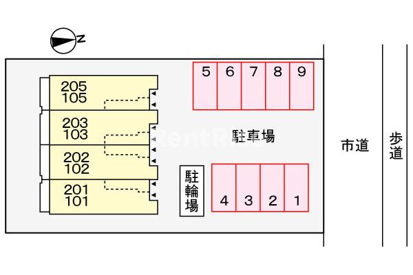 ウッドベルの駐車場|駐車場