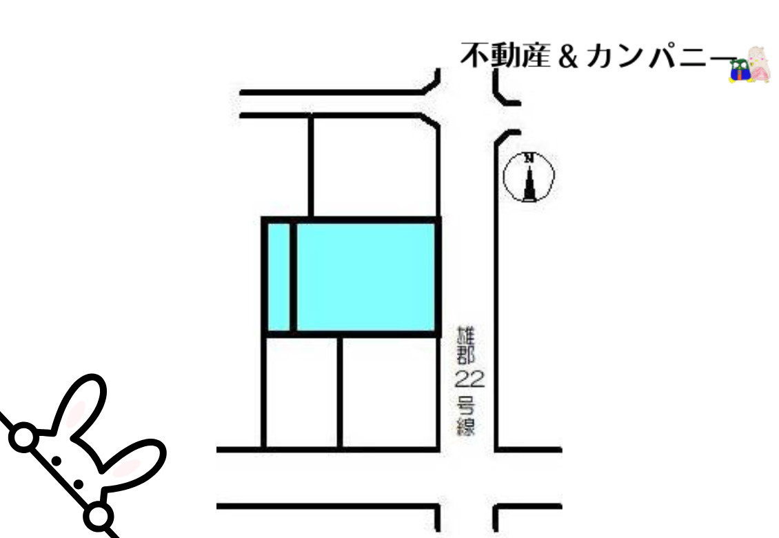 土居田町のおトチ　松山市土居田町売土地の土地図