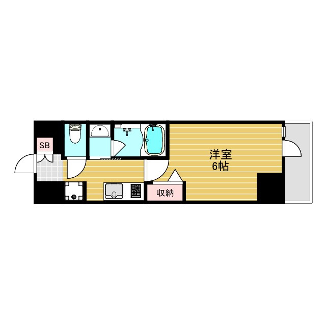 バウスフラッツ新大阪の間取り