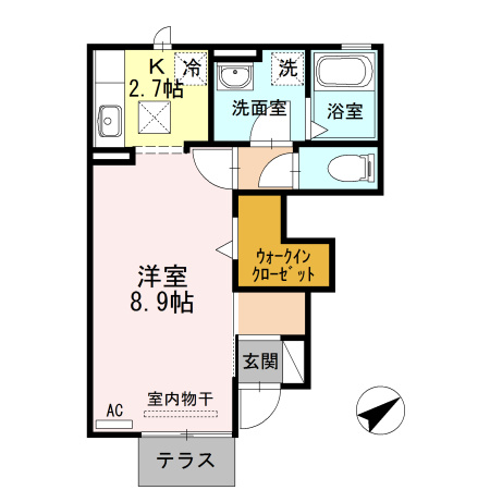 Ｃｈｏｕ Ｃｈｏｕ 橋目　　刈谷市近郊の賃貸ならクラスホーム刈谷店の間取り
