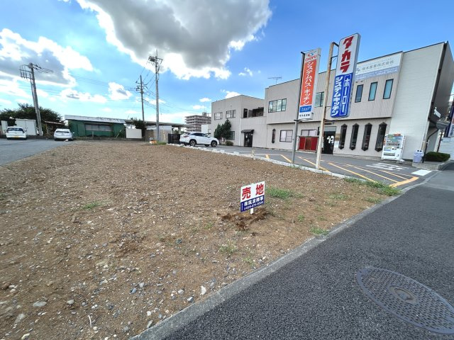 牛久市牛久町　牛久駅徒歩約5分・国道6号沿いの土地の外観|現地土地写真