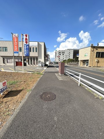牛久市牛久町　牛久駅徒歩約5分・国道6号沿いの土地の外観|現地土地写真