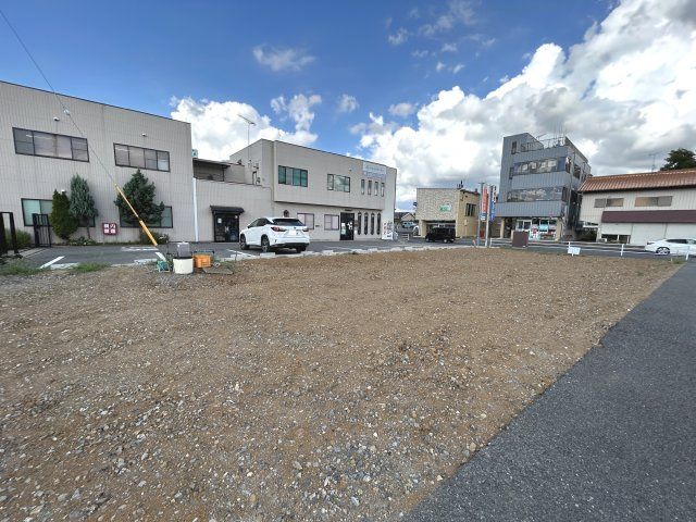 牛久市牛久町　牛久駅徒歩約5分・国道6号沿いの土地の外観|敷地内から道路方面全体の写真