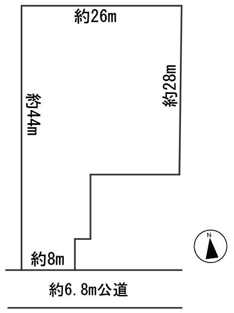 ６３８５１　岐阜市河渡５丁目土地の区画図