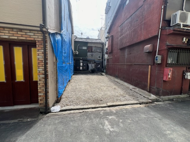 【建築条件付き土地】グラッド・タウン中道１丁目の前面道路含む現地写真|■前道広く駐車も楽々！