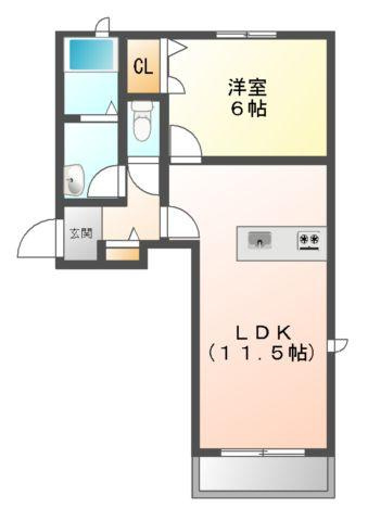 ロジュマン大供の間取り