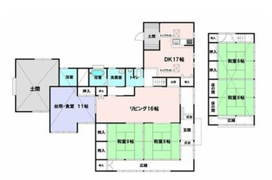 筑西市木戸の間取り