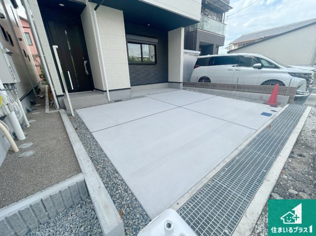 尼崎市大島　第１期　新築一戸建ての駐車場|駐車スペース！散水栓があるので、こまめに愛車を洗えます！