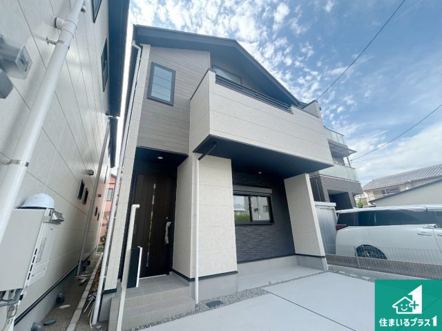 尼崎市大島　第１期　新築一戸建ての外観|安心の10年保証！外観を美しく保ち、雨水で汚れを落とします！気になることがありましたら、お気軽にお問い合わせください！