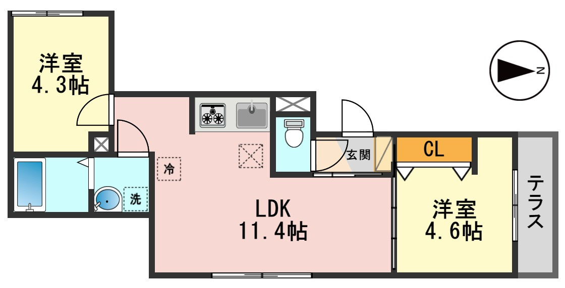 グラナーデ北小岩の間取り