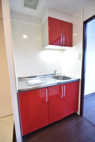 大阪市都島区都島本通５丁目の賃貸マンションのキッチン