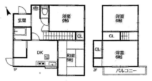 加古川市野口町野口　中古戸建の間取り|4DKです。