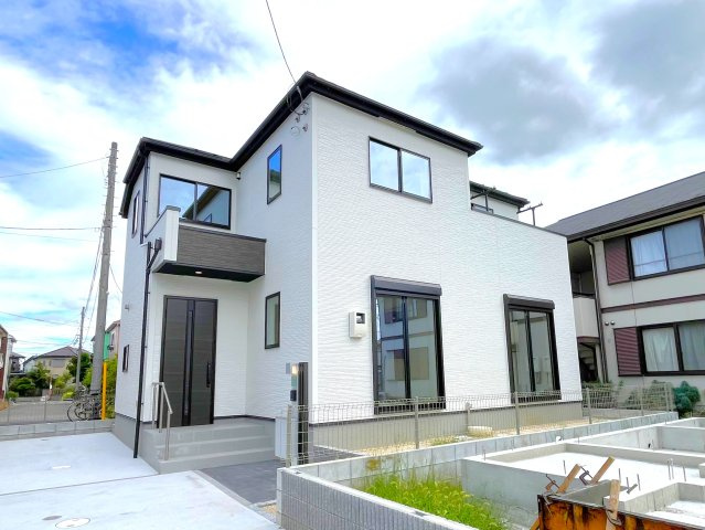 柏市戸張新築戸建の外観|4号棟外観・完成済み内覧可能です！