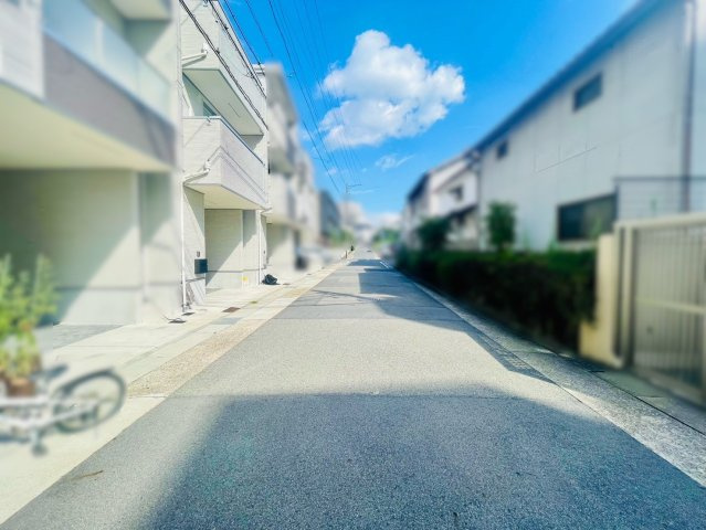 名東区上社三丁目戸建の前面道路含む現地写真|前面道路①