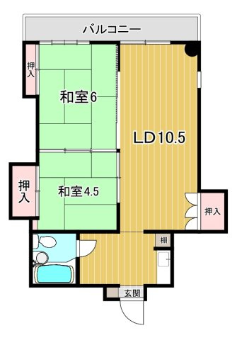 【間取り】 | ヴィラ皆生一番館
