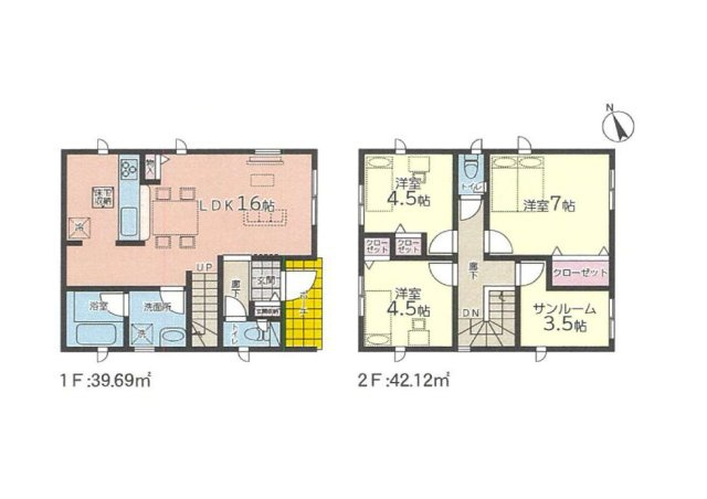 【間取り】 | 紫原3丁目　第27　1号棟