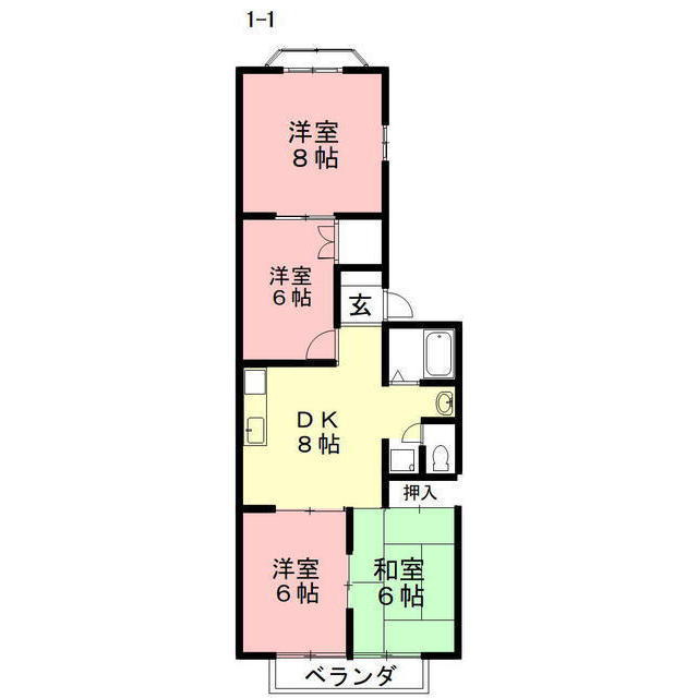 エースハイツの間取り