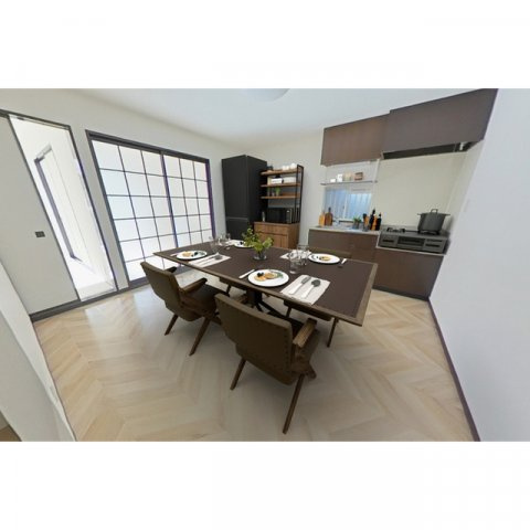 エースハイツのキッチン|CGイメージ　家具はつきません