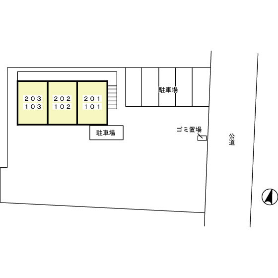 プランドール鈴木の区画図