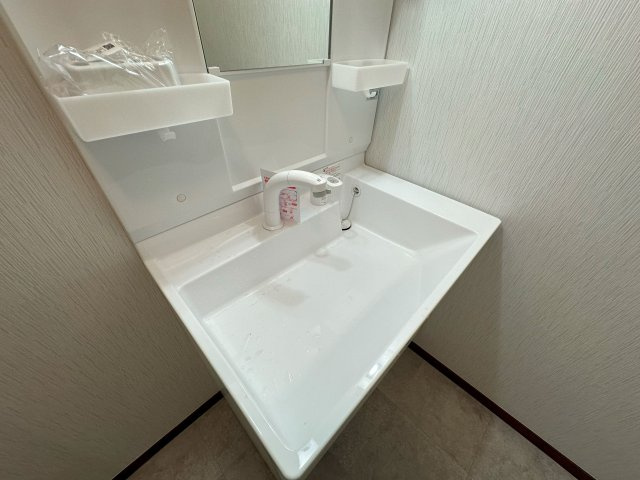 駅南レジデンスの独立洗面台