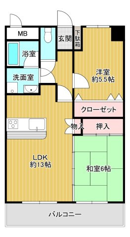 駅南レジデンスの間取り