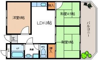 【間取り】 | 北本町パールハイツ
