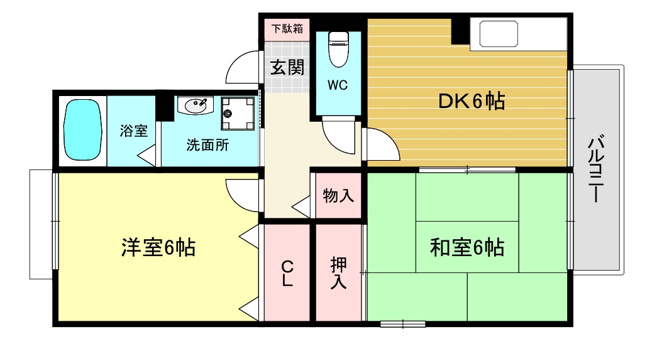 【間取り】 | ドミール神垣