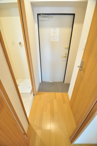 大阪市城東区成育３丁目の賃貸マンションの玄関