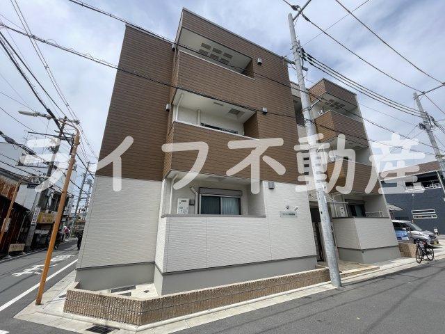 フジパレス弥刀駅東の外観|きれいな外観です