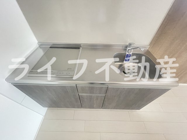 フジパレス弥刀駅東のキッチン|コンパクトなキッチンで掃除もラクラク