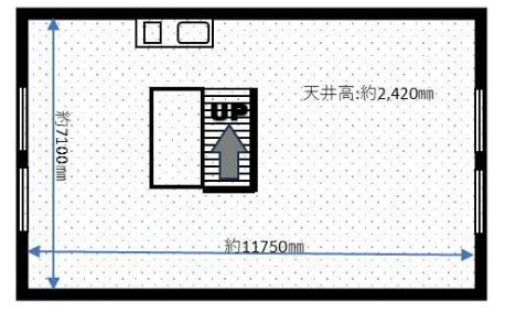 大津市坂本７丁目の店舗事務所の間取り