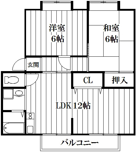 【間取り】 | 灰塚パークサイドビレッジ | 反転タイプ