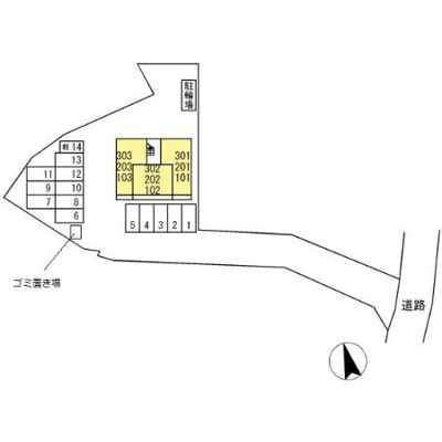 【区画図】 | パストラル松橋Ⅱ