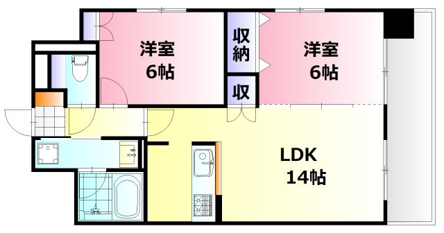【間取り】 | ウイング宝町サード