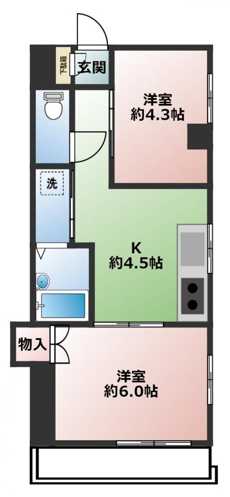 コーポ武田の間取り