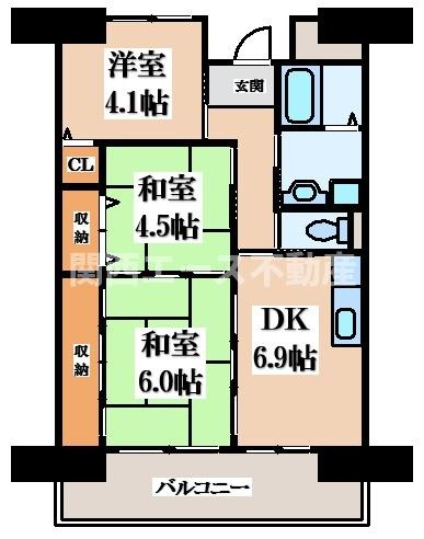 【間取り】 | OPH千里佐竹台Ⅱ