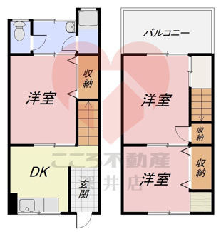 【間取り】 | 和泉市王子町２丁目貸家