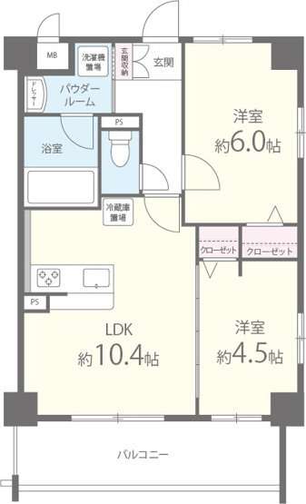 【間取り】 | ロンドエーデルワイス